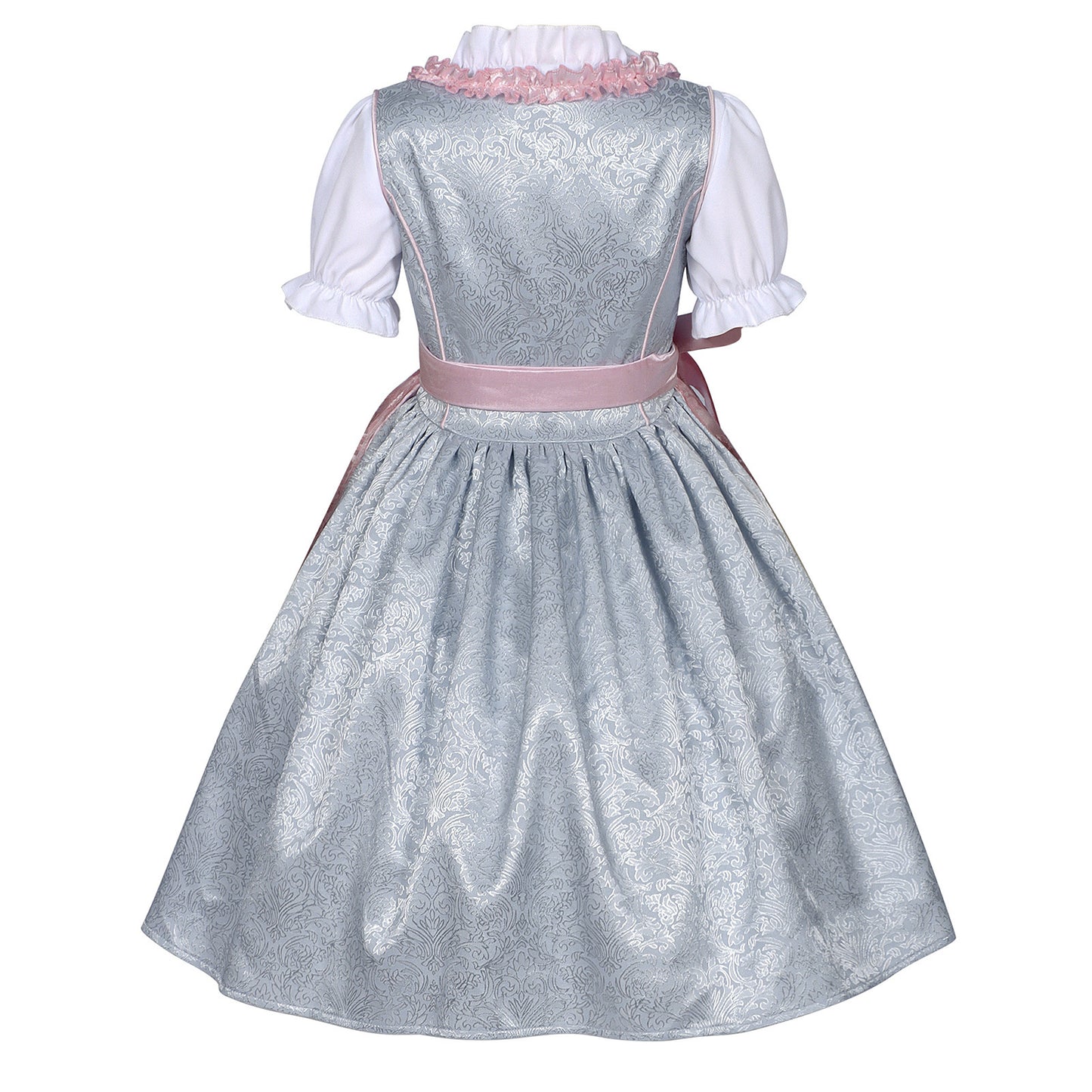 Girls' New Retro Beer Festival Lace-up Lace Dress